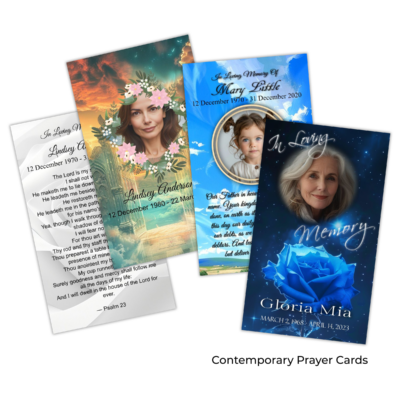 Contemporary Prayer Cards